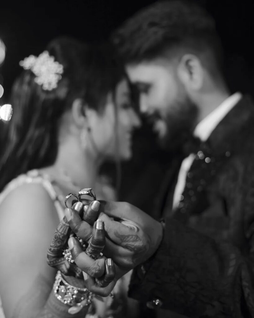 Wedding portrait in traditional attire